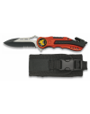Navaja Albainox roja. sierra. funda. 6.5