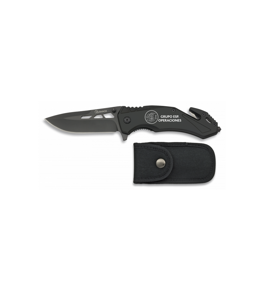 navaja albainox seguridad negra. h: 8.5