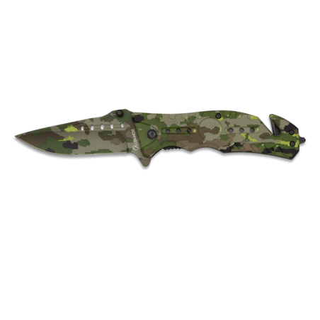 Navaja Albainox  Camo Verde. H: 8