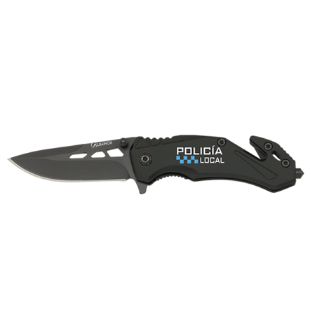 navaja Albainox seguridad negra. hoja: 5