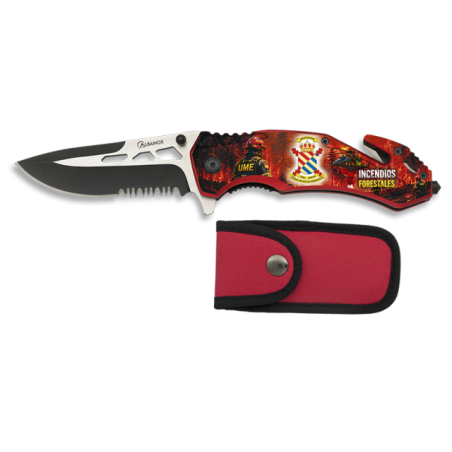 navaja Albainox roja seguridad  U.M.E.