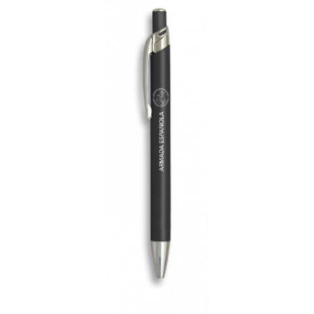 Boligrafo aluminio color negro. ARMADA