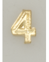 Numeral pasador diario " 4 ORO "