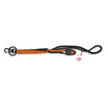 Llavero paracord con silbato Naranja
