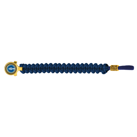 pulsera paracord Barbaric oro / azul. pa