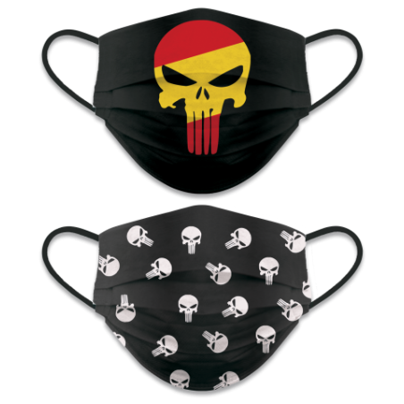 CubreMascarilla reversible Calavera