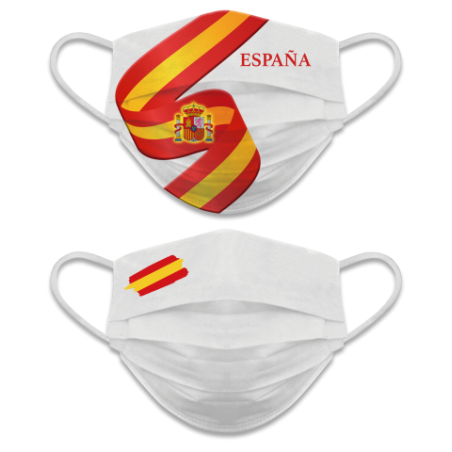 Cubre- Mascarilla reversible Ban. España