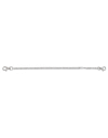 Cadena plana con 2 mosquetones. 33 cm