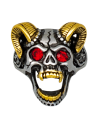 Anillo Calavera cuernos Talla:23 ø