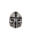 Anillo Calavera cruz acero Talla: 22  ø