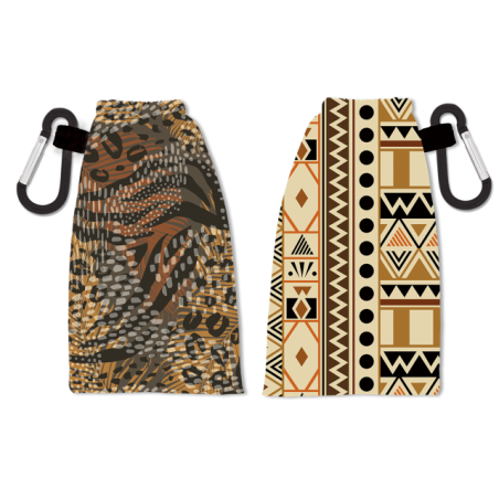 Portamascarilla Reversible Marron
