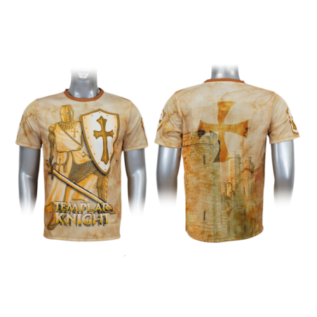 Camiseta Subl Barbaric Templario Dorada