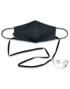 Mascarilla Lisa Negra con Cordon M