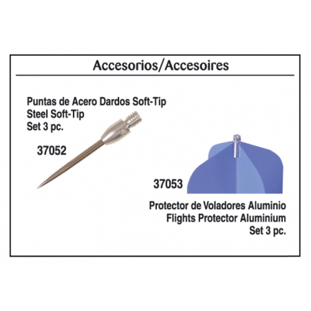 Protector de voladores.Aluminio. 3 pz.