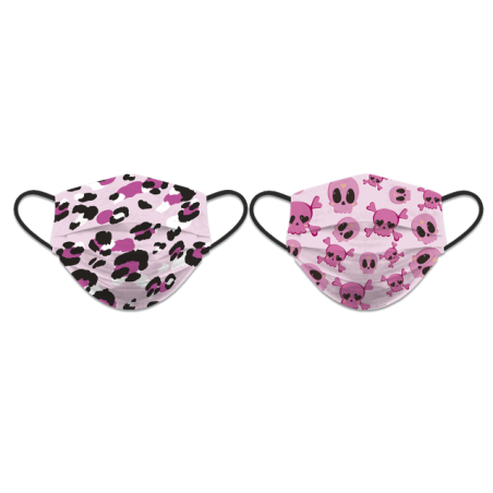 Cubre Mascarilla reversible Calaveras