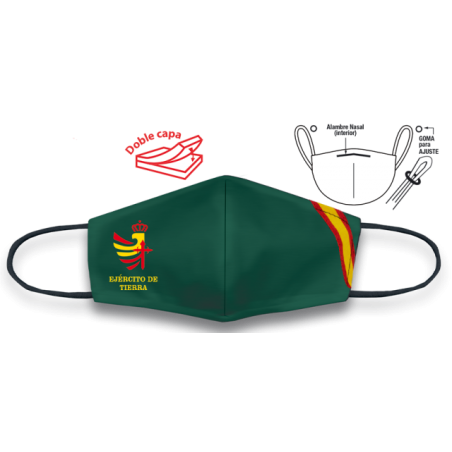 CubreMascarilla Verde Bandera E.Tierra.