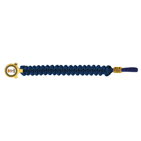 pulsera paracord Barbaric oro / azul. pa
