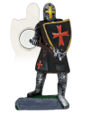 Imán Resina Caballero Templario negro