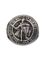 Anillo templario acero Talla: 22 ø