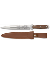 cuchillo Albainox. madera. funda piel