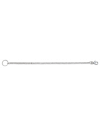 Cadena plana con mosqueton + anilla.34cm