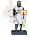 Imán Resina Caballero Templario blanco