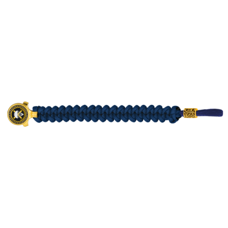 pulsera paracord Barbaric oro / azul. pa