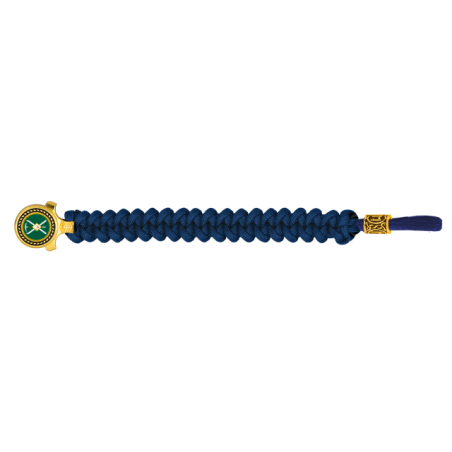 pulsera paracord Barbaric oro / azul. pa