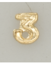 Numeral pasador diario " 3 ORO "