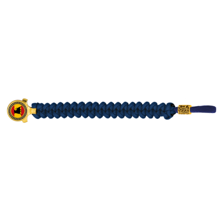 pulsera paracord Barbaric oro / azul. pa