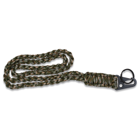 llavero paracord con mosqueton metalico