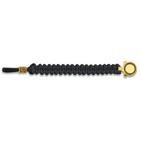 pulsera paracord Barbaric oro / negro.