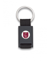 llavero rectangulo negro + cinta negra