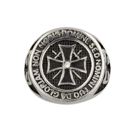 Anillo Templarios cruz . Talla: 22  ø