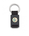 Llavero rectangulo negro + cinta negra