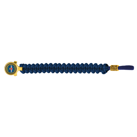 pulsera paracord Barbaric oro / azul. pa
