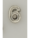 Numeral pasador diario " 6 PLATA "