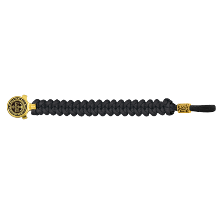 pulsera paracord Barbaric oro / negro.