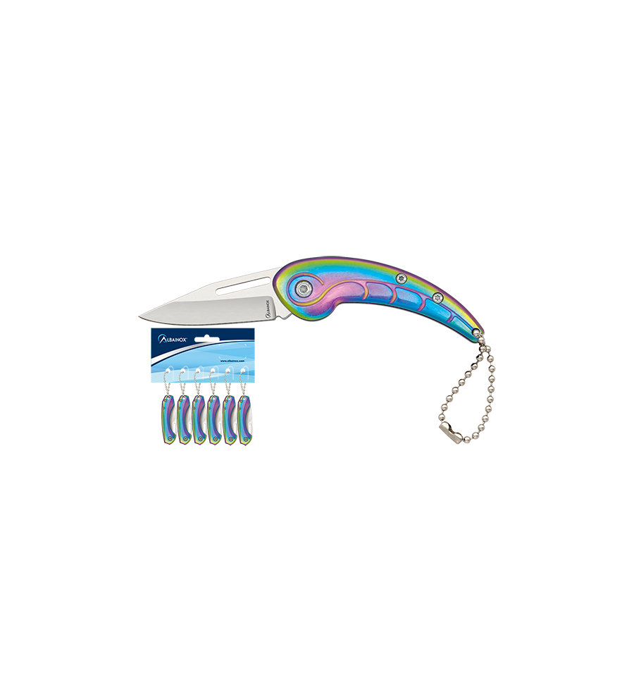 Navaja Albainox acero colorful  Set 6 pz