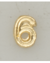 Numeral pasador diario " 6 ORO "