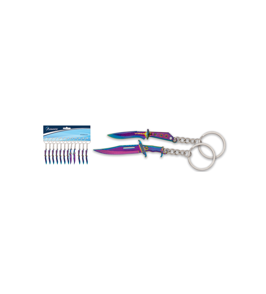 Llaveros cuchillos surtidos rainbow