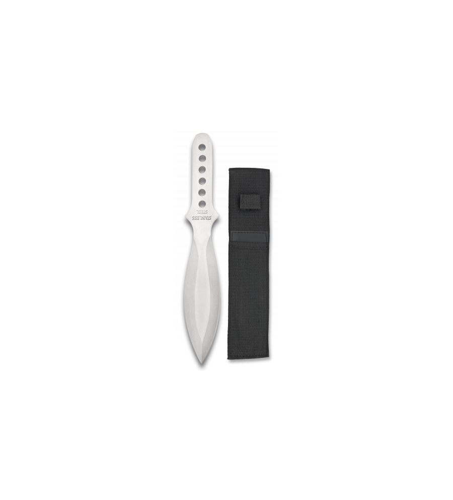 Cuchillo LANZADOR ALBAINOX.C/funda.22 cm