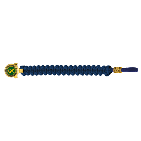 pulsera paracord Barbaric oro / azul. pa