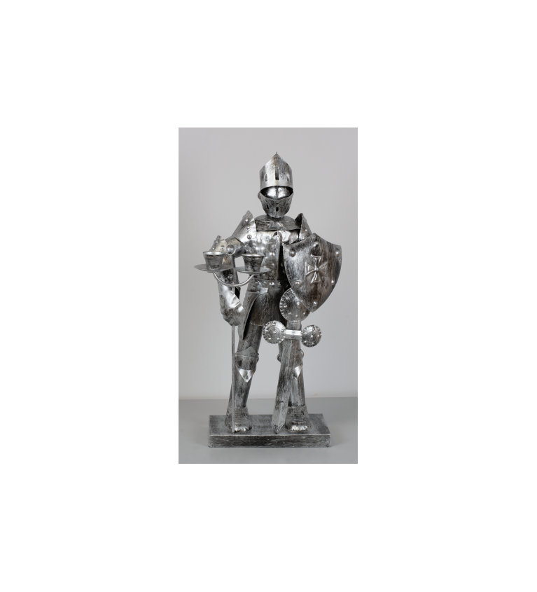 Figura templaria alumino porta velas