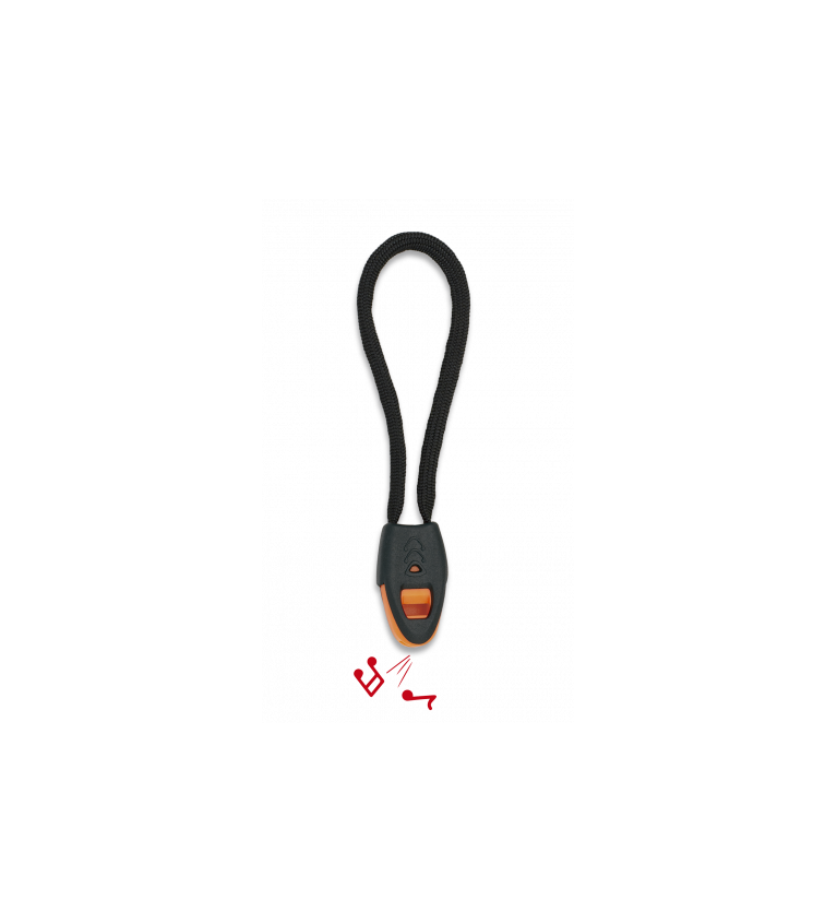Silbato con cuerda 9cm Negro