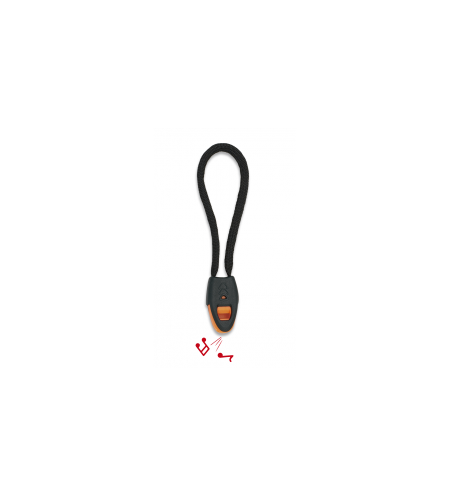 Silbato con cuerda 9cm Negro