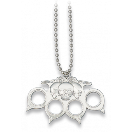 colgante calavera plata.