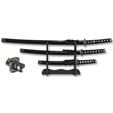 set katanas Tole10 negras.
