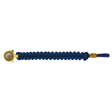 pulsera paracord Barbaric oro / azul. pa