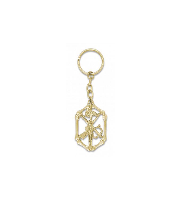 Llavero HUESO CRISTO LEGION ORO